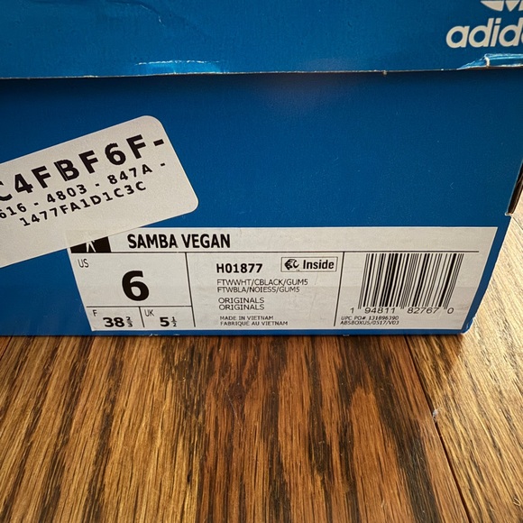 Adidas Samba Vegan Original. Men’s size 6. Women’s size 8. - Picture 2 of 5